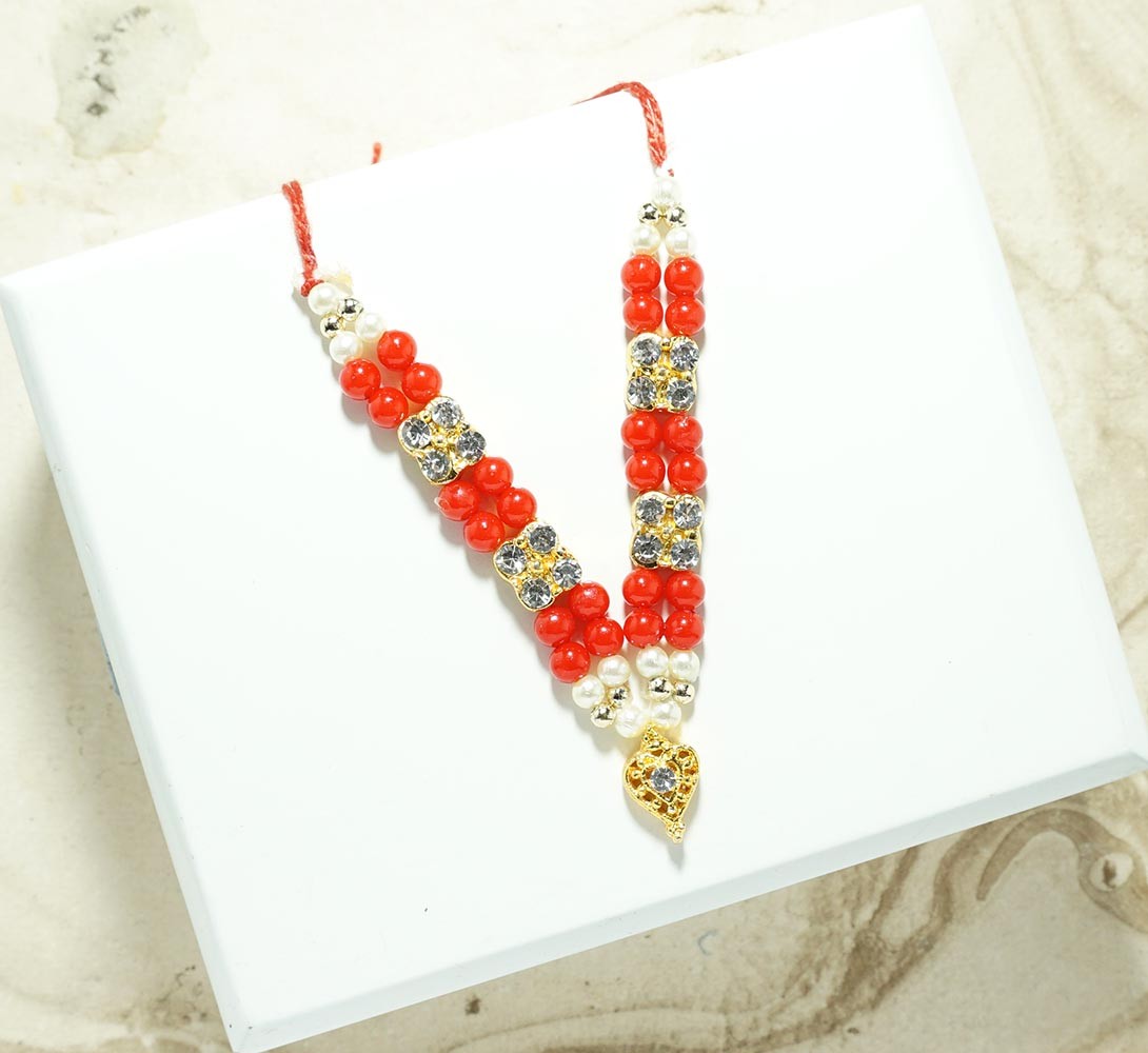 Buy Multi White Stone Work Mala Necklace Online Amfez