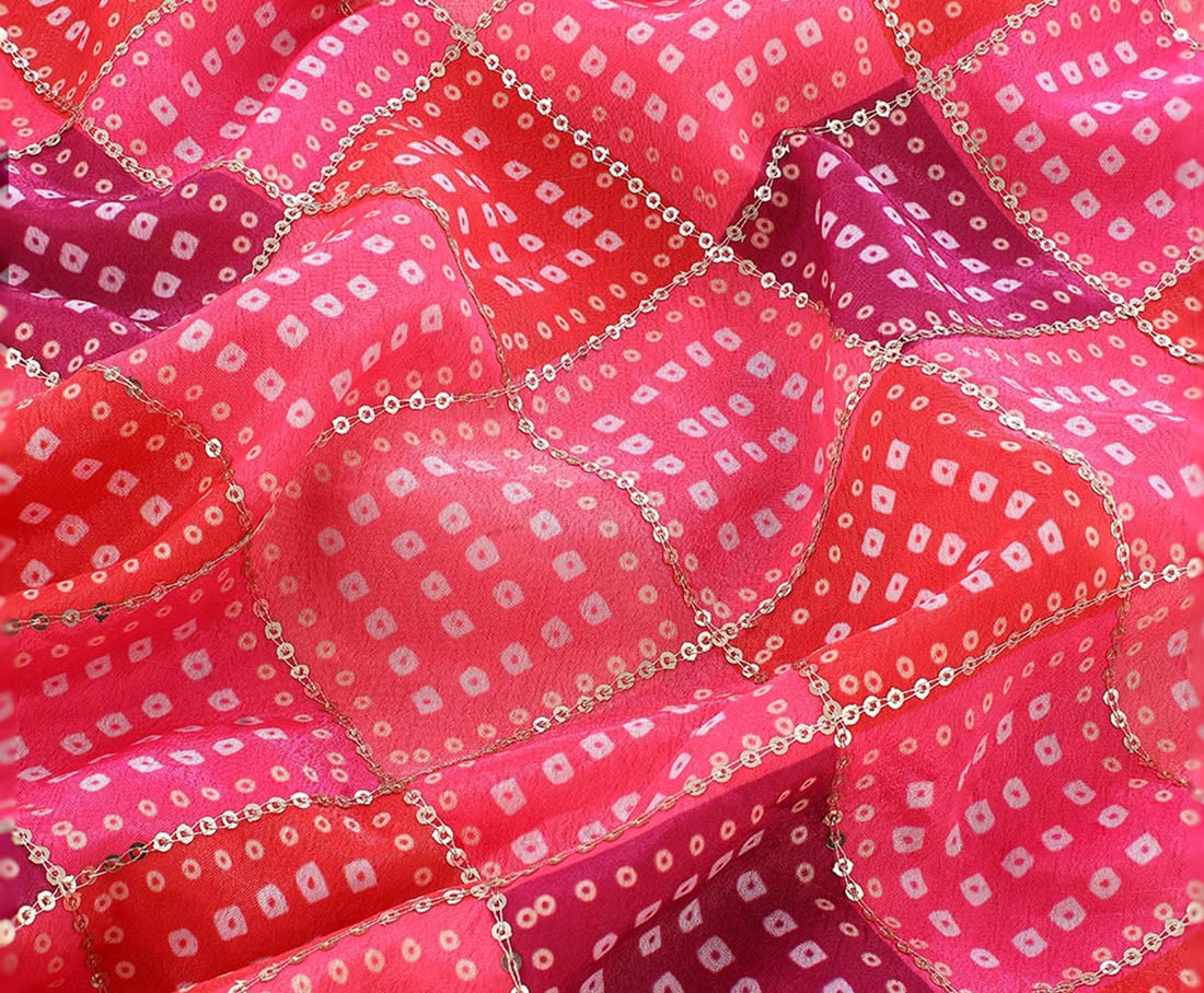 Red Glitter Printed Work Shagun Envelope