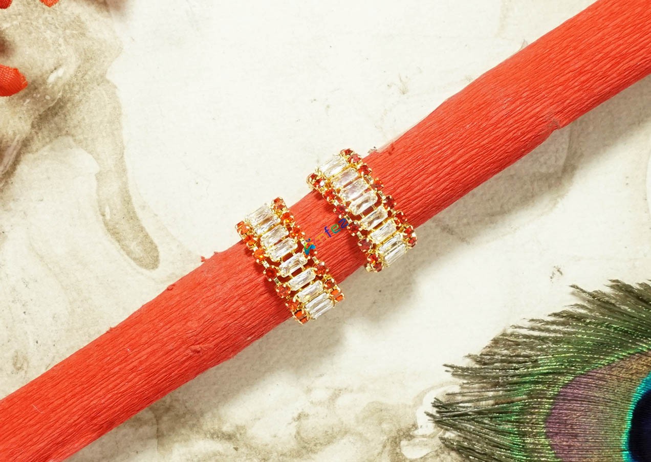 Beautiful Red AD Stone Work Bracelets