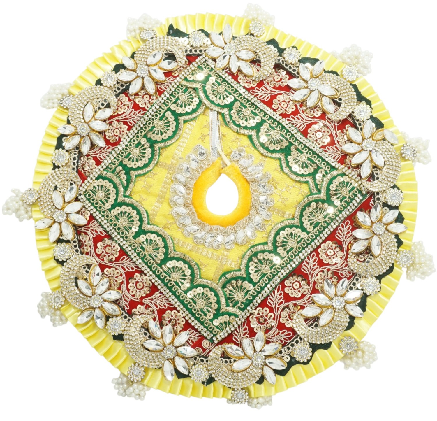 Red Glitter Printed Work Shagun Envelope