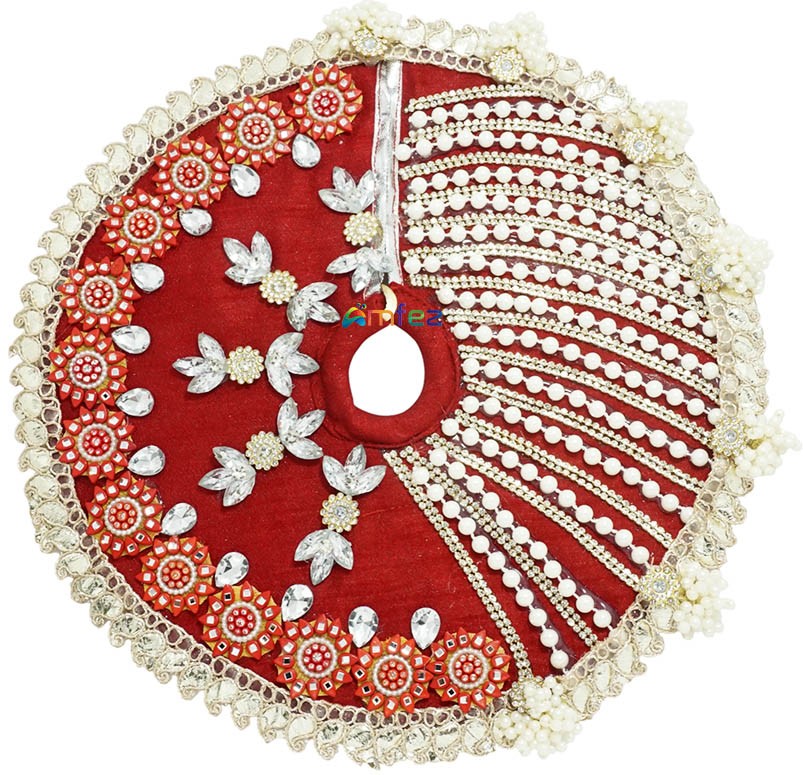 Red Glitter Printed Work Shagun Envelope
