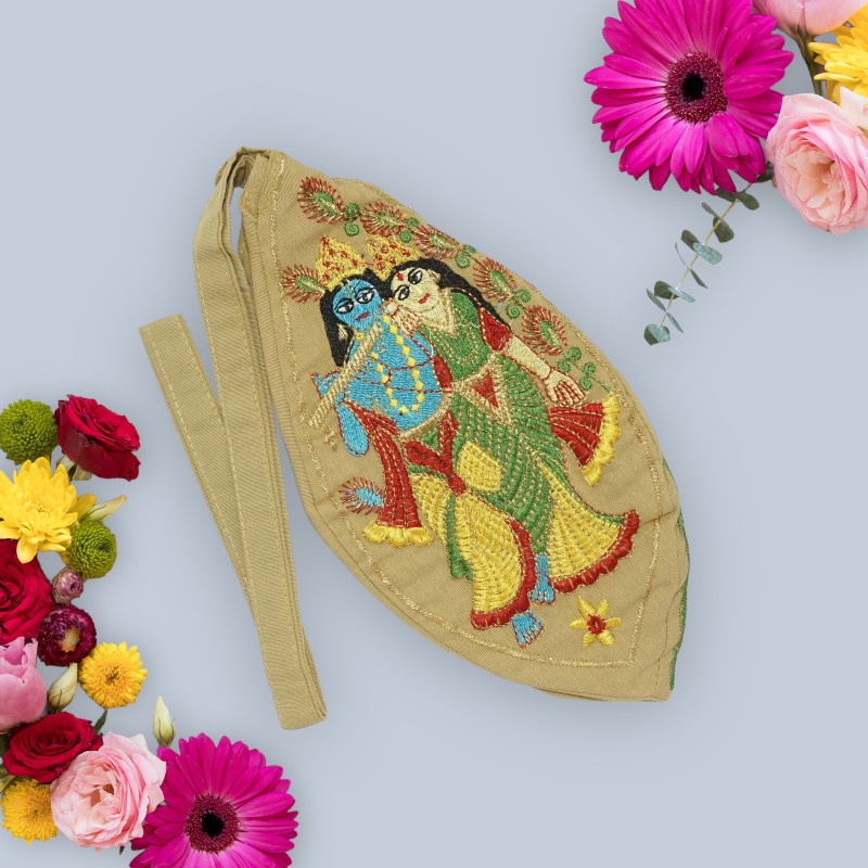 Red Glitter Printed Work Shagun Envelope