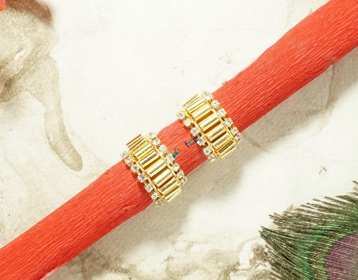 Laddu Gopal Golden Stone Work Bracelets