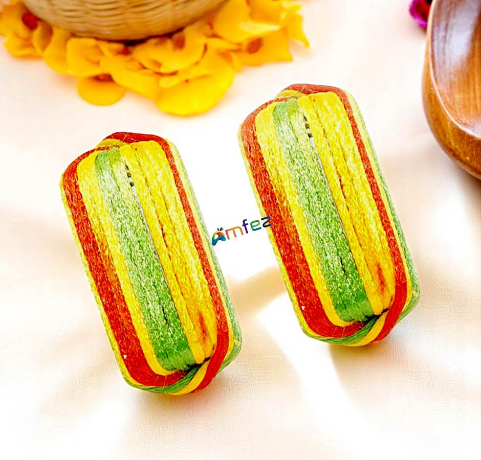 A Pack of Two Multi Resham Kalawa (3 mtr Each)